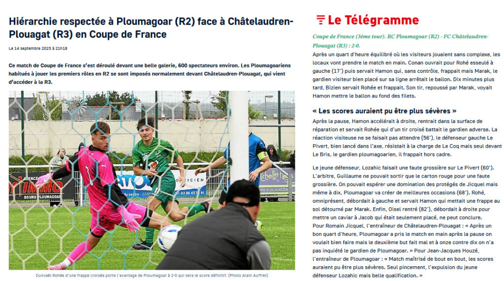 2025-09-14-CDF-vs-chate-plouagat-le-telegramme-1024x571 SENIORS | Coupe de France, Les Ploumagoariens se sont imposés normalement devant Châtelaudren-Plouagat